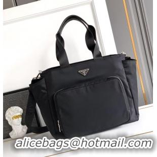 Famous Brand Cheap Prada Tessuto Nylon Diaper Bag BR4102 Black