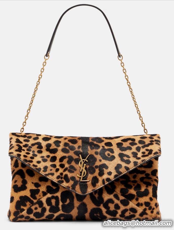 Famous Brand Saint Laurent Cassandre Calf Hair Shoulder Bag Y5789