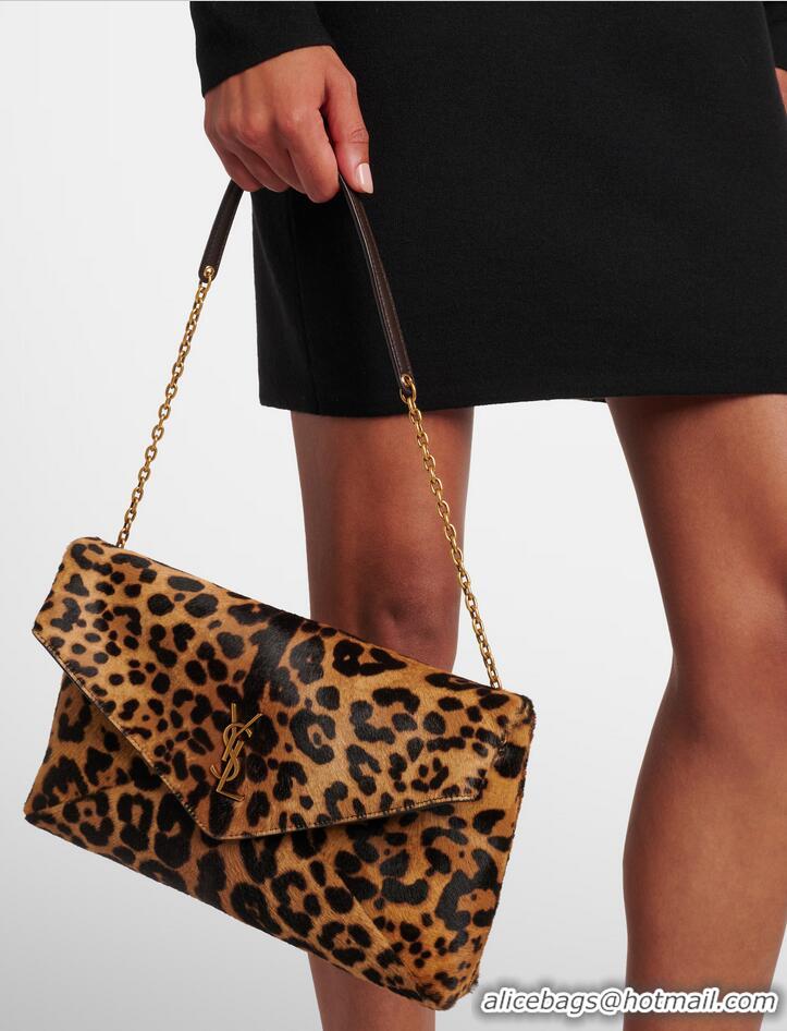 Famous Brand Saint Laurent Cassandre Calf Hair Shoulder Bag Y5789