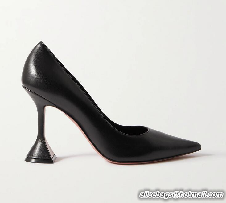 ​Grade Promotional Amina Muaddi Ami Leather Pumps AM2169 Black