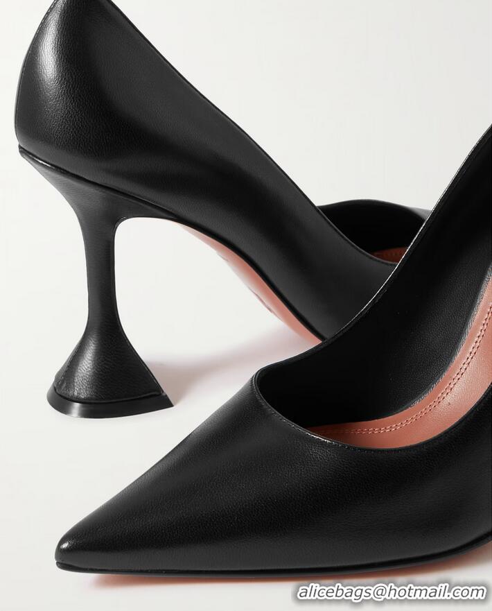 ​Grade Promotional Amina Muaddi Ami Leather Pumps AM2169 Black