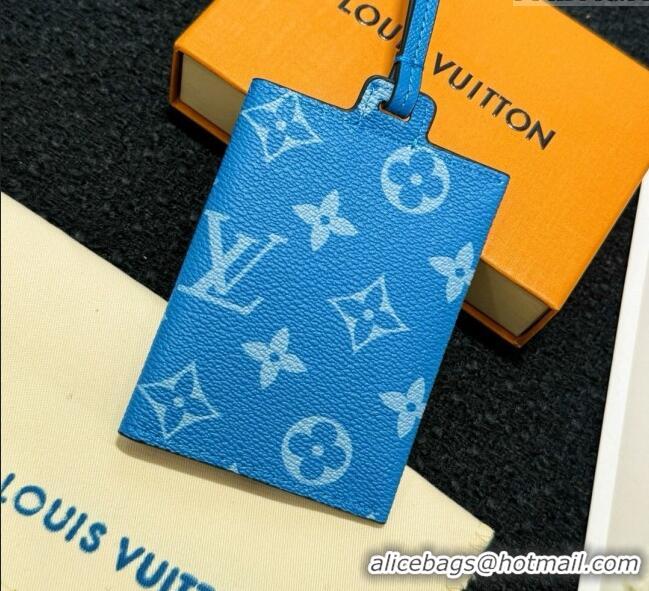 Promotional Louis Vuitton LV Card Holder with Neck Strap M83154 Blue 2025
