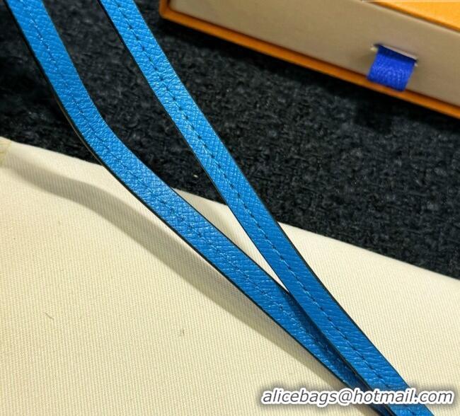 Promotional Louis Vuitton LV Card Holder with Neck Strap M83154 Blue 2025