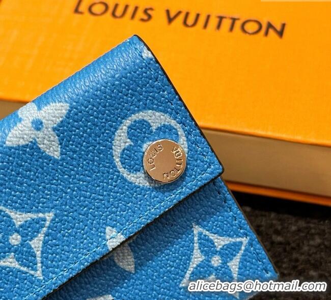 Promotional Louis Vuitton LV Card Holder with Neck Strap M83154 Blue 2025