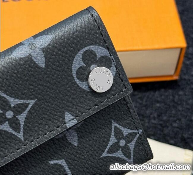 Discount Louis Vuitton LV Card Holder with Neck Strap M83154 Black Monogram 2025