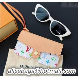 Buy Cheapest Louis Vuitton LV Glasses Holder M02701 White/Multicolor 2025