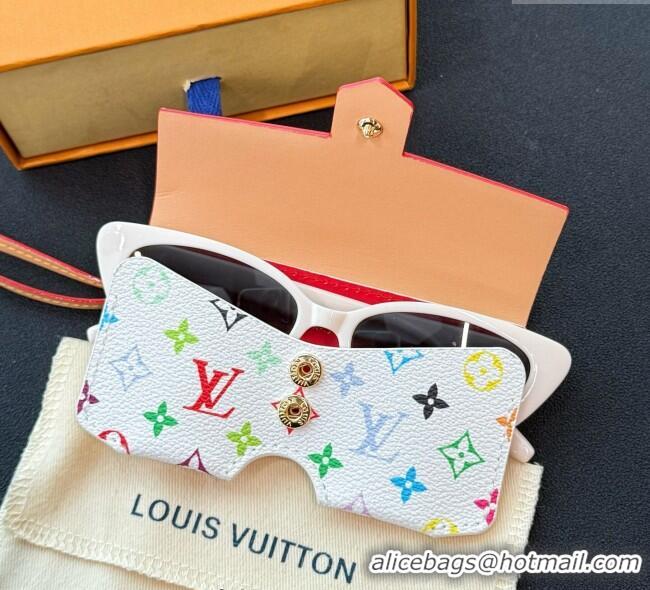 Buy Cheapest Louis Vuitton LV Glasses Holder M02701 White/Multicolor 2025
