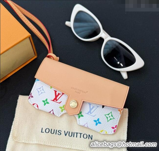 Buy Cheapest Louis Vuitton LV Glasses Holder M02701 White/Multicolor 2025