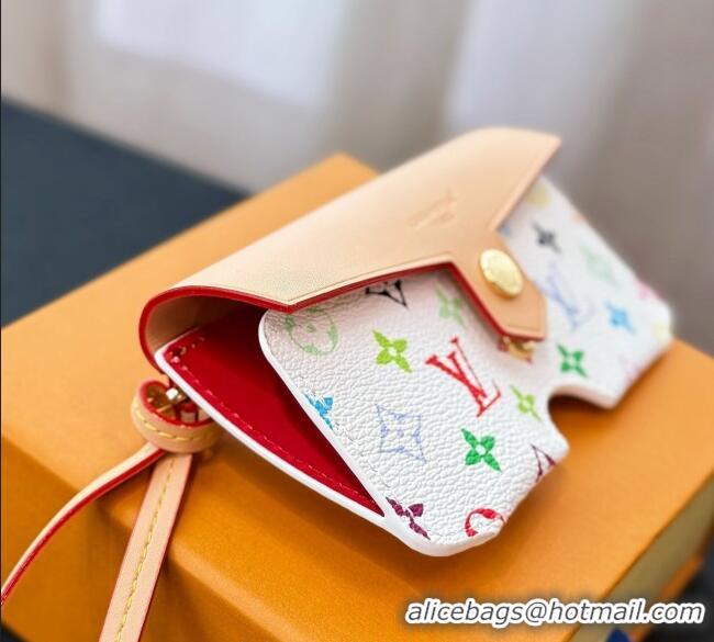 Buy Cheapest Louis Vuitton LV Glasses Holder M02701 White/Multicolor 2025