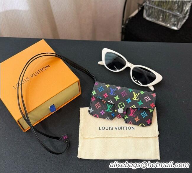 Grade Quality Louis Vuitton LV Glasses Holder M02701 Black/Multicolor 2025