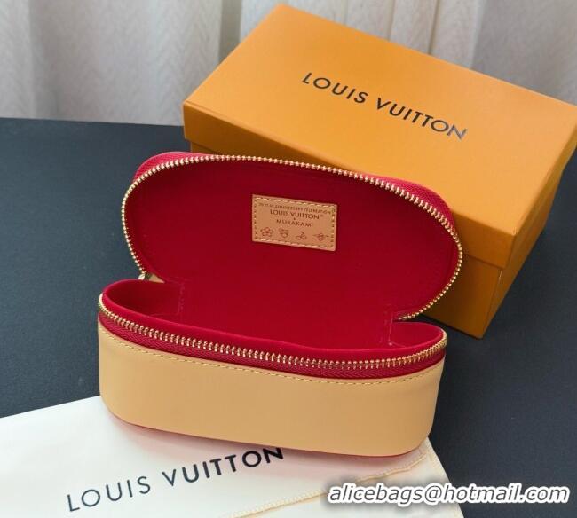Top Design Louis Vuitton LV x TM Cerise Cherry Sunglasses Pouch GI1332 Brown/Red 2025