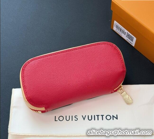 Top Design Louis Vuitton LV x TM Cerise Cherry Sunglasses Pouch GI1332 Brown/Red 2025