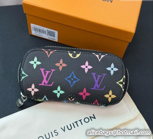 New Cheap Louis Vuitton LV x TM Sunglasses Pouch GI1287 Black/Multicolor 2025
