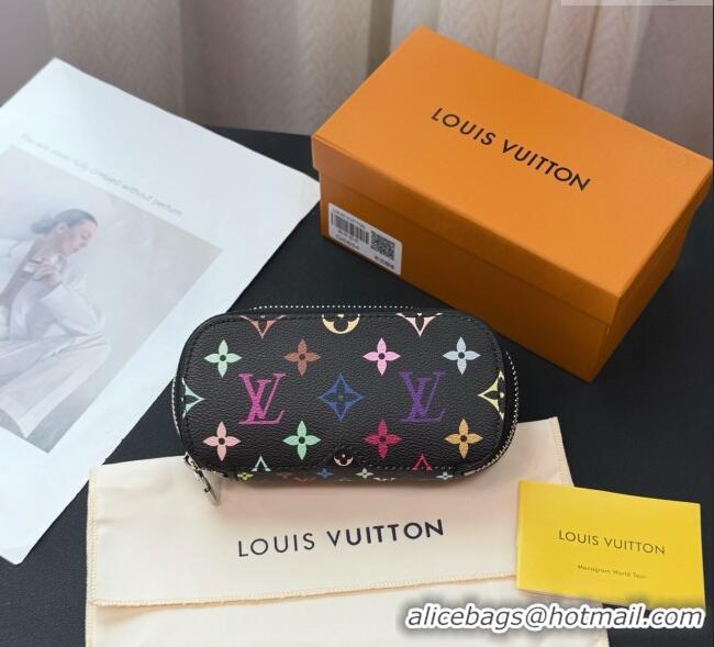 New Cheap Louis Vuitton LV x TM Sunglasses Pouch GI1287 Black/Multicolor 2025