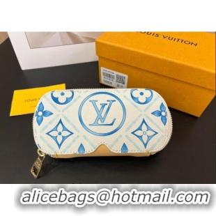 Luxury Cheap Louis Vuitton Sunglasses Pouch GI0835 Blue 2025