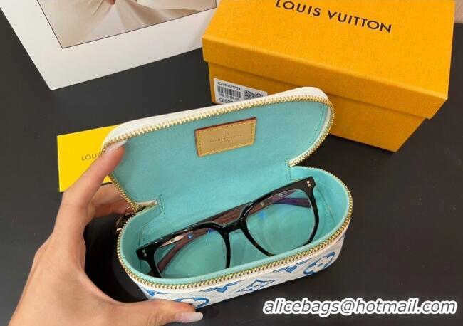Luxury Cheap Louis Vuitton Sunglasses Pouch GI0835 Blue 2025