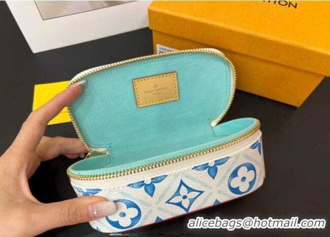 Luxury Cheap Louis Vuitton Sunglasses Pouch GI0835 Blue 2025