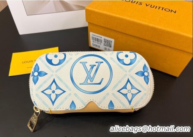 Luxury Cheap Louis Vuitton Sunglasses Pouch GI0835 Blue 2025