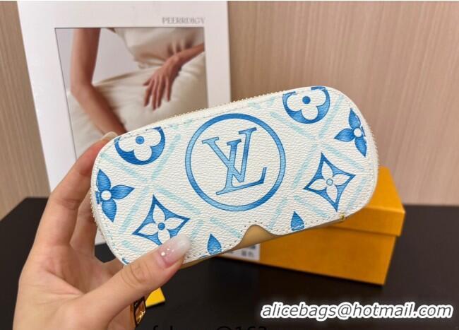 Luxury Cheap Louis Vuitton Sunglasses Pouch GI0835 Blue 2025