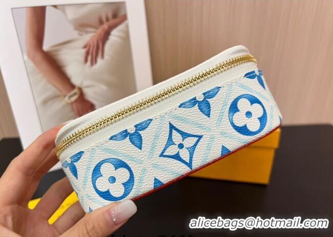 Luxury Cheap Louis Vuitton Sunglasses Pouch GI0835 Blue 2025