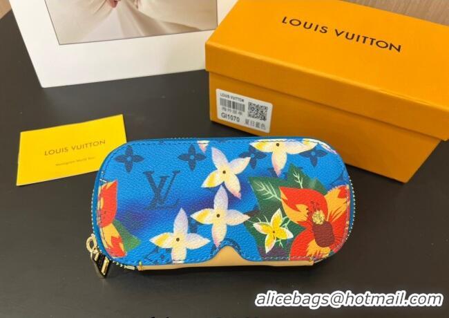 Top Grade Louis Vuitton Sunglasses Pouch GI1070 Blue 2025