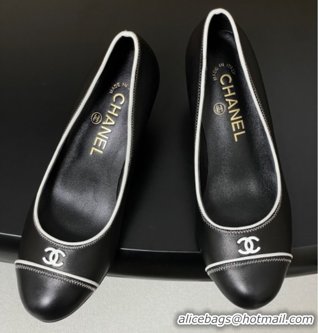Most Popular Chanel Vintage Lambskin Leather Pumps 6.5cm Black 2025 CH090116