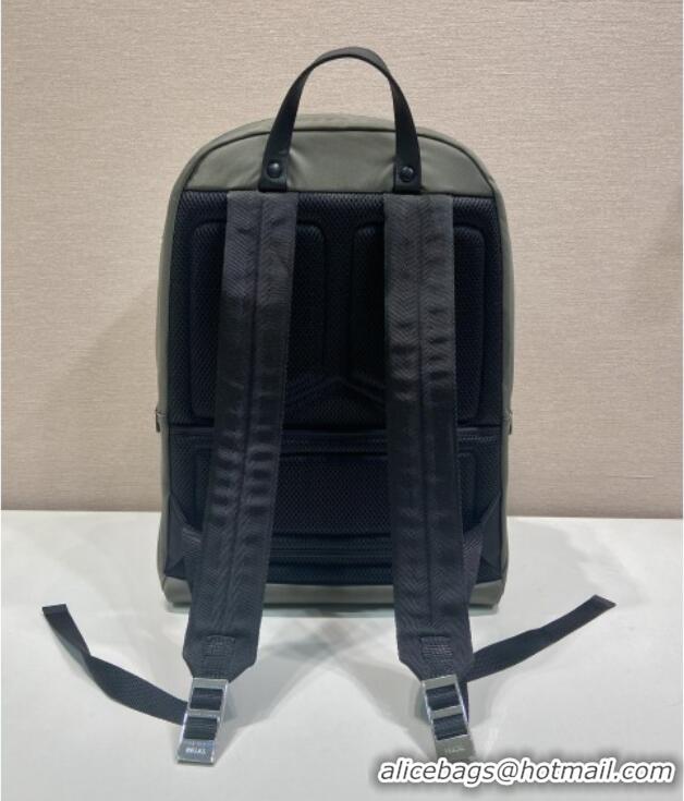 Best Price Prada Re-Nylon and Saffiano Leather Backpack 2VZ048 Forest Green 2025