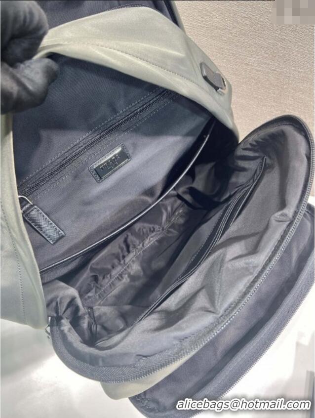Best Price Prada Re-Nylon and Saffiano Leather Backpack 2VZ048 Forest Green 2025