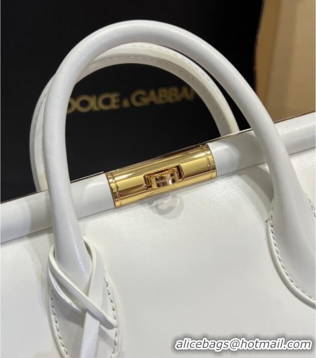 Inexpensive Dolce&Gabbana Marlene Day Mini Handbag in Palmated Calfskin D1706 White 2025
