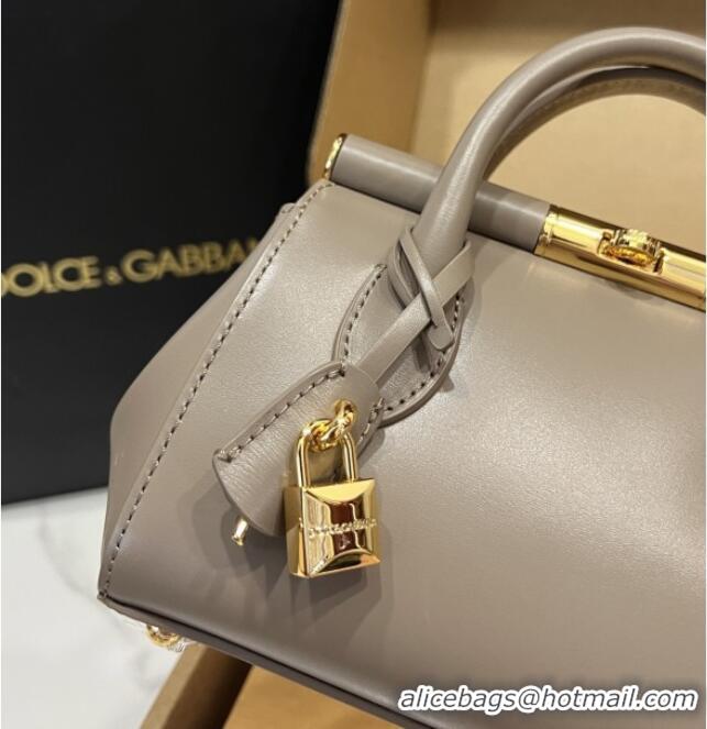 Well Crafted Dolce&Gabbana Marlene Day Mini Handbag in Palmated Calfskin D1706 Grey 2025