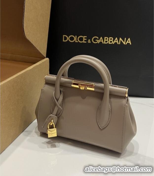 Well Crafted Dolce&Gabbana Marlene Day Mini Handbag in Palmated Calfskin D1706 Grey 2025