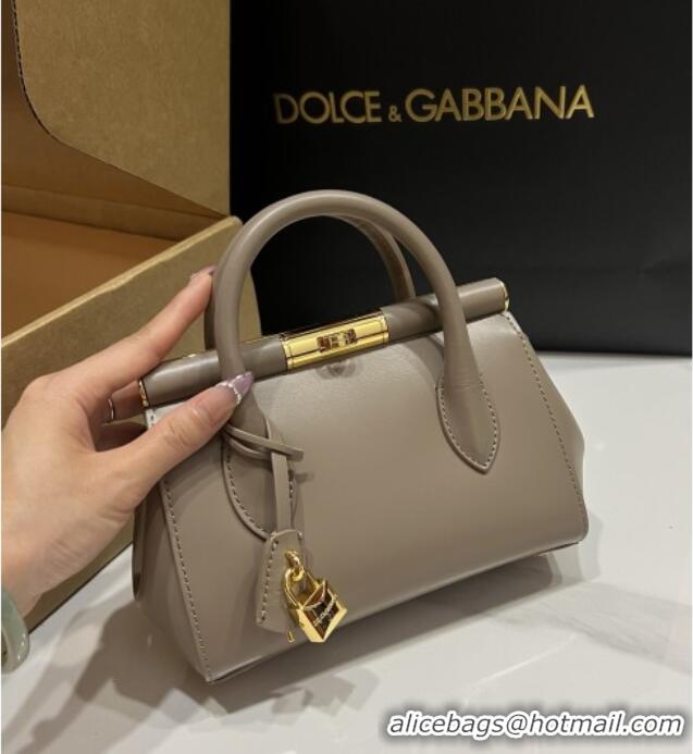 Well Crafted Dolce&Gabbana Marlene Day Mini Handbag in Palmated Calfskin D1706 Grey 2025