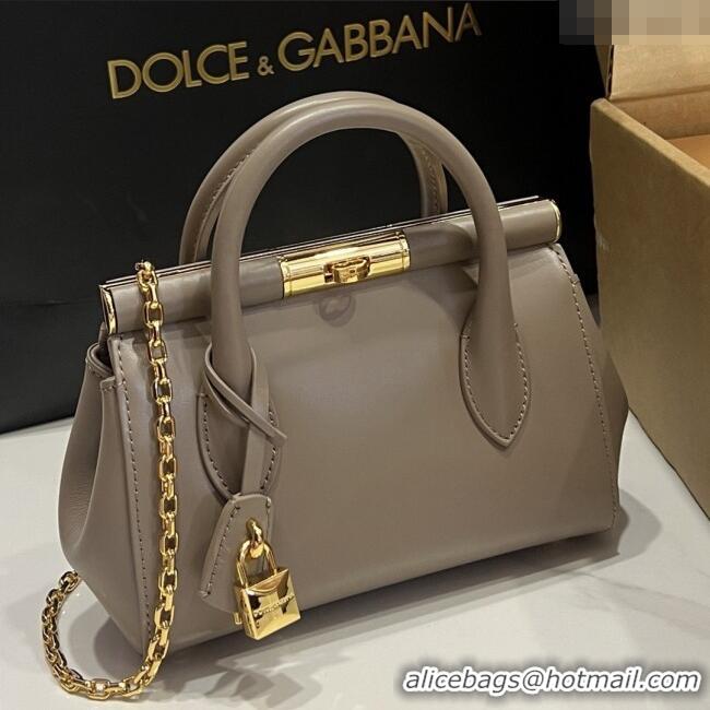 Well Crafted Dolce&Gabbana Marlene Day Mini Handbag in Palmated Calfskin D1706 Grey 2025