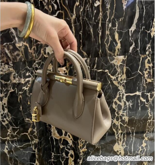 Well Crafted Dolce&Gabbana Marlene Day Mini Handbag in Palmated Calfskin D1706 Grey 2025