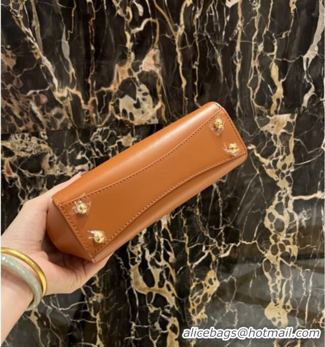 Top Design Dolce&Gabbana Marlene Day Mini Handbag in Palmated Calfskin D1706 Brown 2025