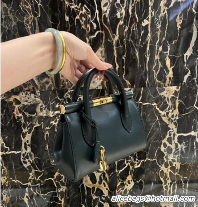 New Design Dolce&Gabbana Marlene Day Mini Handbag in Palmated Calfskin D1706 Dark Green 2025