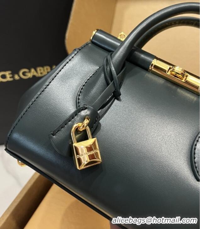 New Design Dolce&Gabbana Marlene Day Mini Handbag in Palmated Calfskin D1706 Dark Green 2025