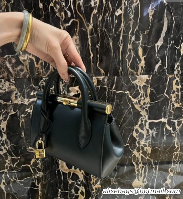 New Design Dolce&Gabbana Marlene Day Mini Handbag in Palmated Calfskin D1706 Dark Green 2025