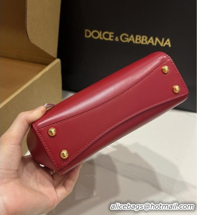 Grade Discount Dolce&Gabbana Marlene Day Mini Handbag in Palmated Calfskin D1706 Red 2025