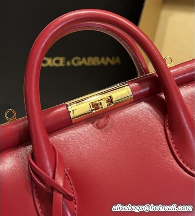 Grade Discount Dolce&Gabbana Marlene Day Mini Handbag in Palmated Calfskin D1706 Red 2025