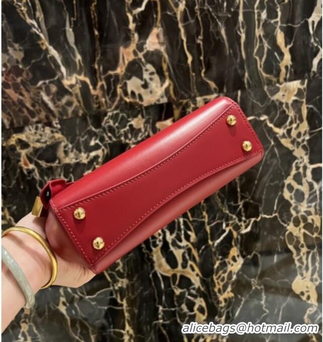 Grade Discount Dolce&Gabbana Marlene Day Mini Handbag in Palmated Calfskin D1706 Red 2025
