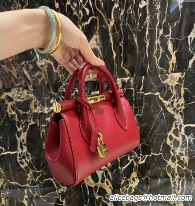 Grade Discount Dolce&Gabbana Marlene Day Mini Handbag in Palmated Calfskin D1706 Red 2025