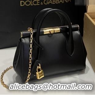Well Crafted Dolce&Gabbana Marlene Day Mini Handbag in Palmated Calfskin D1706 Black 2025