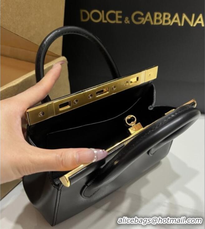 Well Crafted Dolce&Gabbana Marlene Day Mini Handbag in Palmated Calfskin D1706 Black 2025
