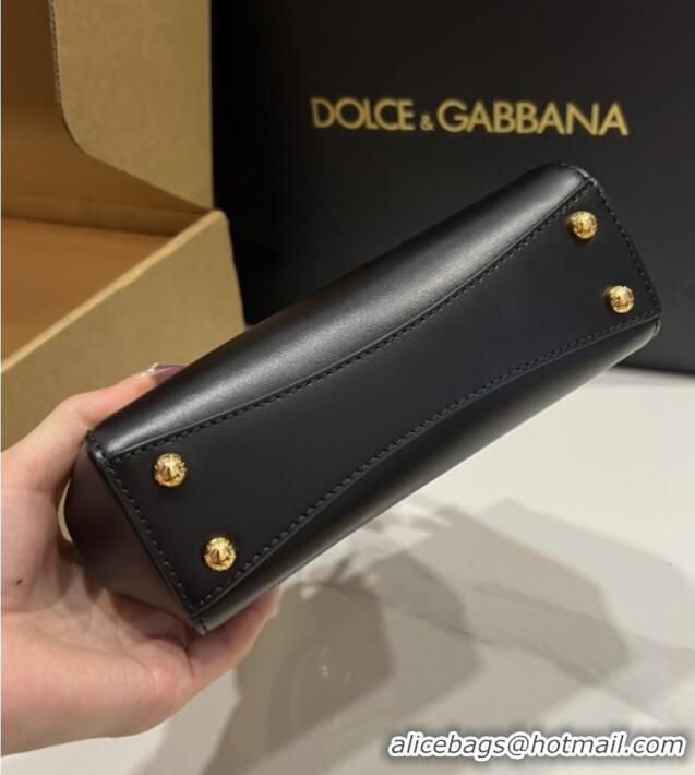 Well Crafted Dolce&Gabbana Marlene Day Mini Handbag in Palmated Calfskin D1706 Black 2025