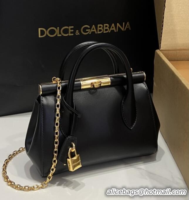 Well Crafted Dolce&Gabbana Marlene Day Mini Handbag in Palmated Calfskin D1706 Black 2025