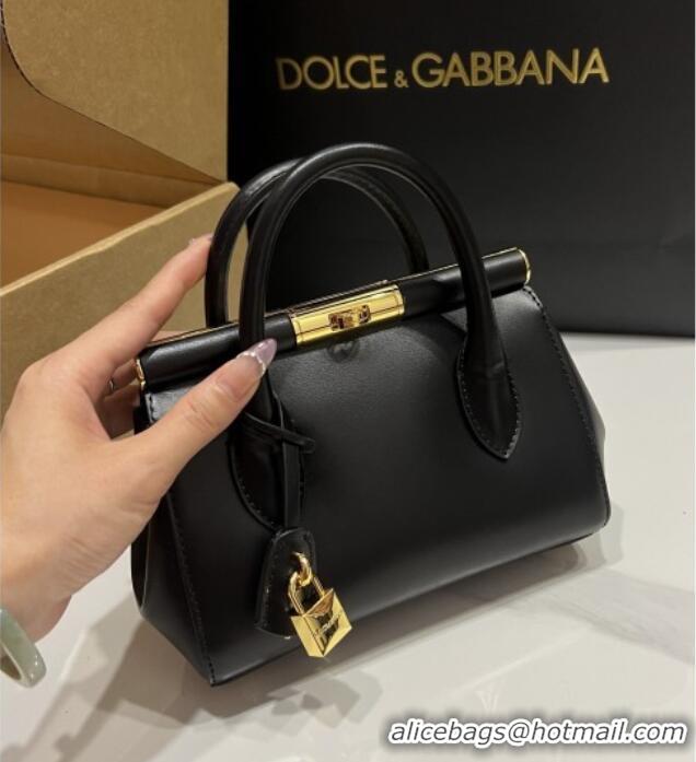 Well Crafted Dolce&Gabbana Marlene Day Mini Handbag in Palmated Calfskin D1706 Black 2025