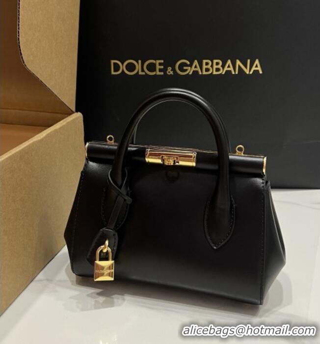 Well Crafted Dolce&Gabbana Marlene Day Mini Handbag in Palmated Calfskin D1706 Black 2025