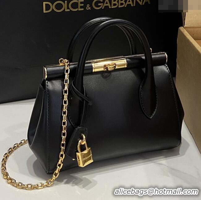Well Crafted Dolce&Gabbana Marlene Day Mini Handbag in Palmated Calfskin D1706 Black 2025