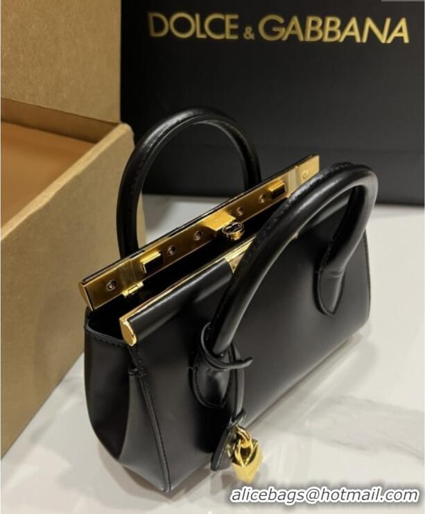 Well Crafted Dolce&Gabbana Marlene Day Mini Handbag in Palmated Calfskin D1706 Black 2025